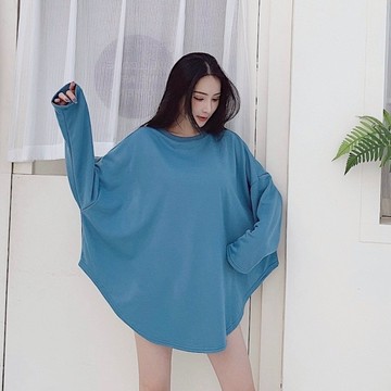 【Aa.chic出清2折起】下圓弧前短後長素面上衣(三色).女裝/下圓弧/前短後長/素色/上衣【C117002】