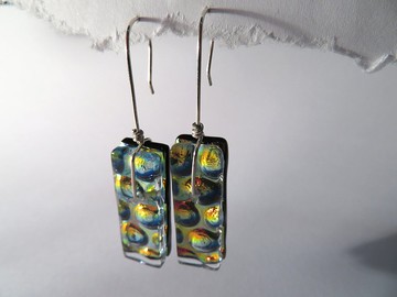 耀眼琉璃垂墜耳環 / DP2