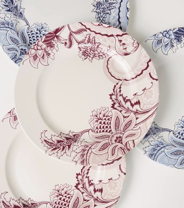 Etro Bloom set of 2 porcelain charger plates