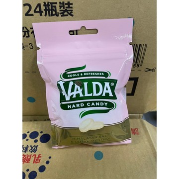 ~省錢叔叔二館~VALDA 樺達 硬喉糖 喜馬拉雅鹽檸檬薄荷  袋裝 35g 新口味上市 超涼薄荷糖 檸檬糖