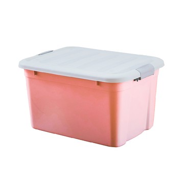 【RICHOME】伊麗52L整理箱 (粉色2入組合)粉色2入