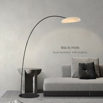 免運 可開票 燈具 落地燈 立燈 檯燈 立式燈 極簡客廳釣魚燈落地燈沙發旁高級設計感氛圍燈北歐ins風落地臺燈 快速出貨DDD1111