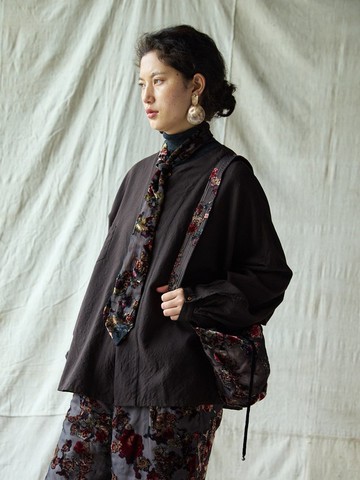 復古文青 / 植物染單肩斜跨包 / 休閒布袋