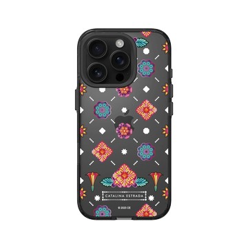 iPhone 16 Pro Clear (相機按鈕) 酷墨灰 - Catalina Estrada - Flowers Stickers