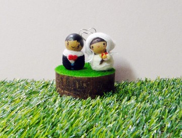 種籽x羊毛氈隨易夾  (客製化/情人節/婚禮小物)