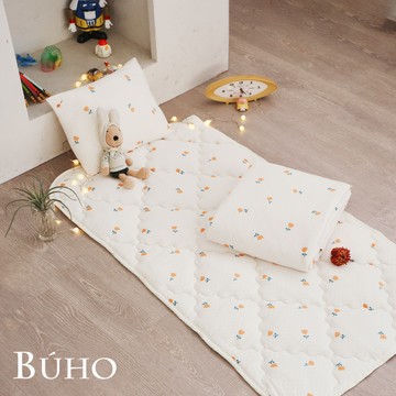 BUHO 激凍冰紗涼感兒童睡墊三件組(鋪棉睡墊+涼被+兒童枕)SGS無毒x涼感雙認證-(多款任選)