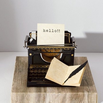 【Jeantopia】復古風DIY材料包 打字機 | 9259308 紙風景