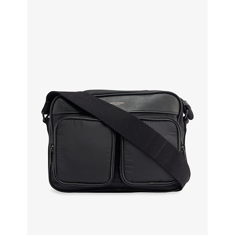 Saint Laurent Nero/nero/ Nero City Recycled-nylon Cross-body Camera bag