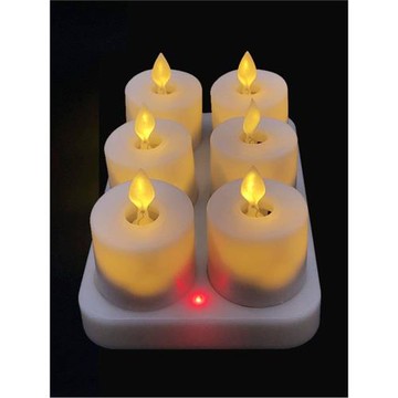 新款充電遙控小蠟燭仿真搖擺火苗LED裝飾告白布置電子蠟燭燈餐廳