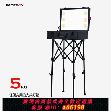 【台灣公司 可開發票】20寸專業手提燈箱 跟妝LED化妝大號帶燈帶鏡子大號化妝箱