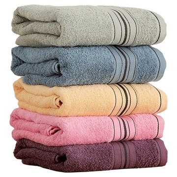 星紅織品 石墨烯毛巾 親膚舒適 吸水透氣 不含螢光劑和甲醛  藍色 + 綠色 + 粉色 + 紫色 + 黃色  5條