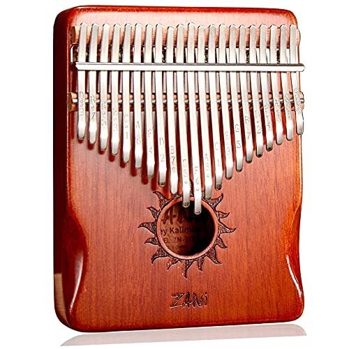 Kalimba Key Thumb Piano Premium Mahogany Helios Pattern Finger Han