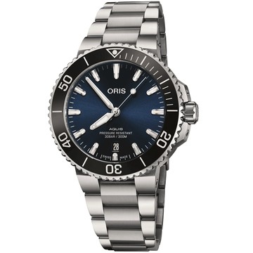ORIS Aquis 時間之海300米潛水機械錶-41.5mm 0173377664135-0782205PEB