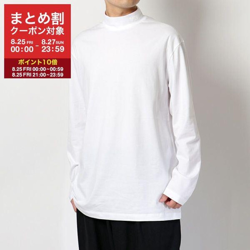 Y-3 メンズ ロゴロングTシャツ ホワイト M - Tシャツ/カットソー(七分 ...