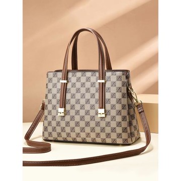 女包大容量手提包高級感時尚通勤斜挎包2024新款大氣媽媽包百搭