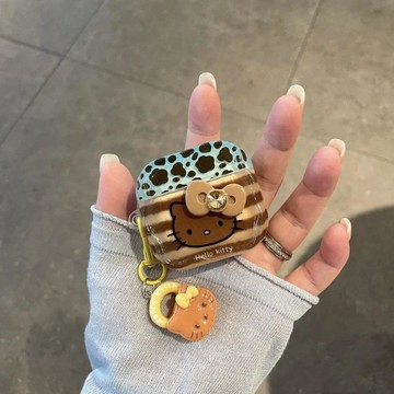 適用airpods3代pro1/2/3/4代pro3繪畫大臉蝴蝶結耳機保護套蘋果耳機殼