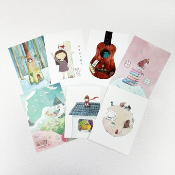 | 微光Whisper | 插畫明信片_圖文創作系列