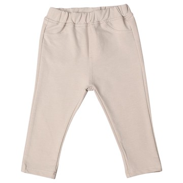 akachan honpo - 10分經典褲-毛圈內裡 一般合身款-淺卡其色