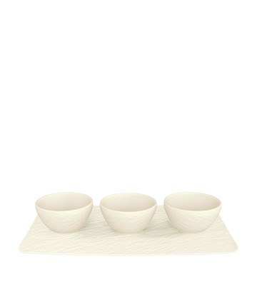 Villeroy & Boch Manufacture Rock 3-Piece Dip Set