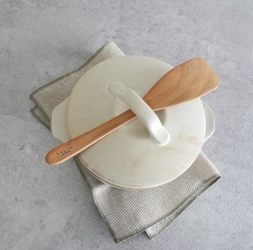 日本 SALIU - 日本製 天然山櫻木鍋鏟 - 燉煮/攪拌用