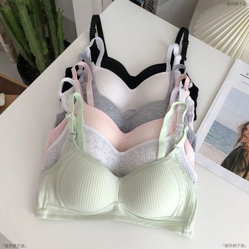 【免運！折30元】無痕內衣 無鋼圈內衣 女生內衣 無鋼圈 日系簡約少女文胸 無鋼圈內衣 高中學生 小胸聚攏防下垂收副乳薄