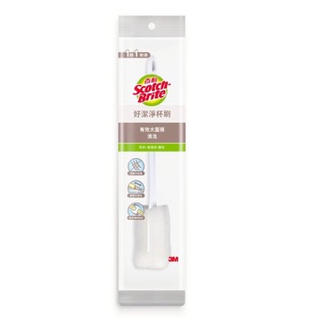 3M百利好潔淨杯刷-1柄1刷頭