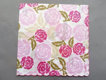 YSL 復古手帕 女士手帕 Yves Saint Laurent 19 x 19