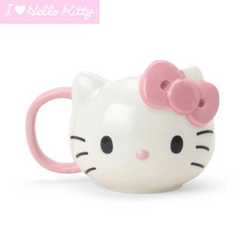 【震撼精品百貨】凱蒂貓_Hello Kitty~日本SANRIO三麗鷗 KITTY大臉造型陶瓷馬克杯 230ml-Love*41181