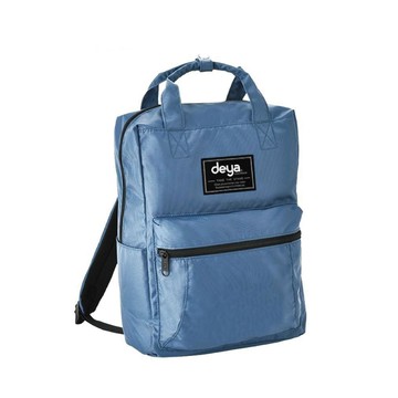 deya 時尚漾彩後背手提方包-冰水藍色