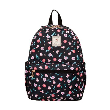 【Hello Kitty】花園午茶-後背包-黑 KT03I01BK