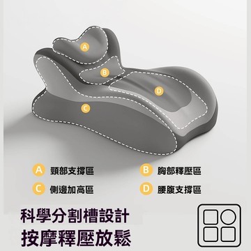 【舒適伸展】隔日配 記憶棉趴睡枕 人體工學趴枕 床上靠墊 午睡枕 55×39×20cm