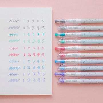 【STU】PILOT Frixion 魔擦彩色筆 擦擦螢光筆  水磨石系列 夢幻色系 單支 / 5色套組