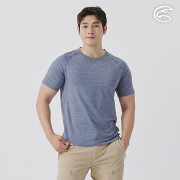 ADISI 男WINCOOL涼感乾爽機能圓領T AL2511106 海藍 (M-3XL)｜萊卡 彈性 吸濕排汗 快乾 防曬 抗UV 排汗衣