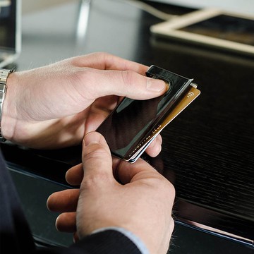 【母親節禮物】【客製化名片夾】【客製化禮物】3K碳纖維卡夾