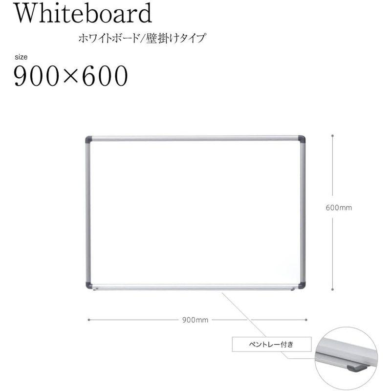 オフィス用品 ホワイトボード コマイ 壁掛け ペントレー付き 軽量 ス