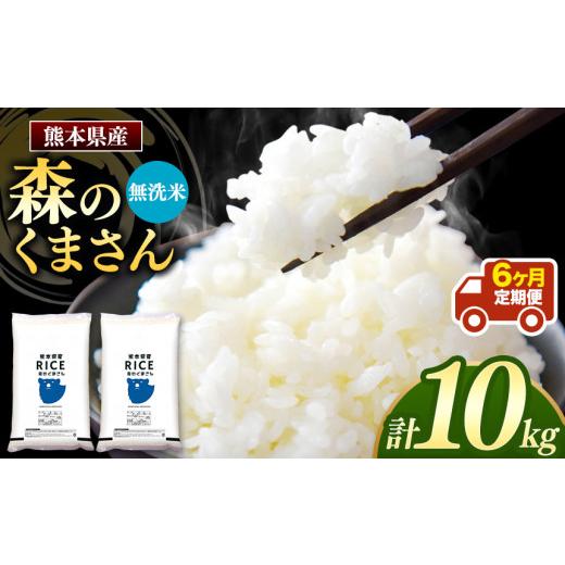 ふるさと納税 熊本県 玉名市 森のくまさん 無洗米 10kg （5kg×2袋）×6回