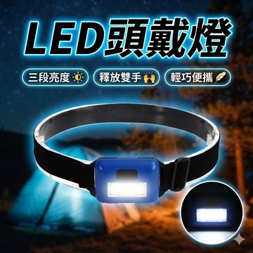 【台灣出貨】LED頭戴燈｜頭燈工作燈｜釣魚頭燈｜戶外頭戴燈｜強光頭燈｜頭戴式照明燈｜露營頭燈｜夜間作業燈｜登山燈