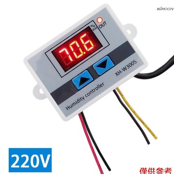 XH-W3005 數顯字溼度控制器 控溼儀 溼度控制開關 加溼除溼恆溼控制 220V