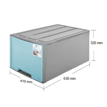 美好生活65L置物箱-無輪<藍色>