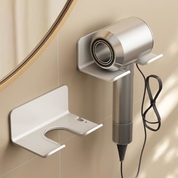 【i LIFE】吹風機收納架-簡約款-1入(免釘免鑽 收納架 吹風機支架)