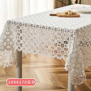 【BonBon naturel】歐式幾何圓交織質感長桌巾-100*170CM(多款任選)