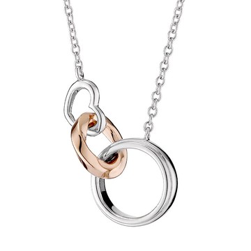 ::免費刻字:: 彩色美滿愛情 純銀項鍊-女款