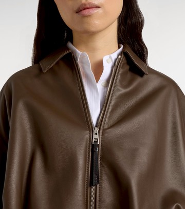 Loewe Draped leather jacket