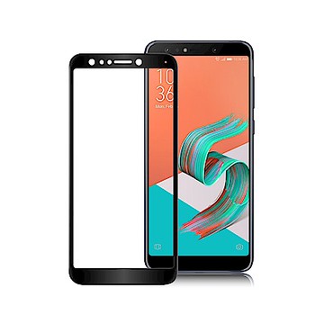 Xmart 華碩 ZenFone 5Q ZC600KL 超透滿版 2.5D 鋼化玻璃貼-黑