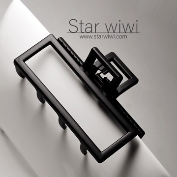 【Star wiwi】時尚簡約風格造型霧面大抓夾《2入組》《黑色》 ( 髮飾 髮夾 鯊魚夾 )