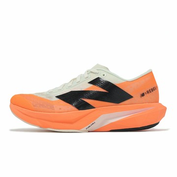 New Balance NB 競速跑鞋 FuelCell Rebel V4 D 女鞋 寬楦 橘 黑 輕量 緩衝 回彈 運動鞋 NB