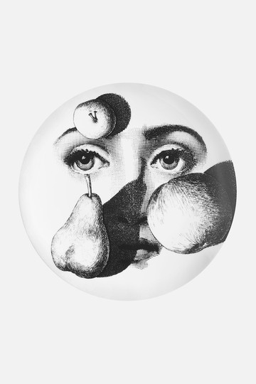 FORNASETTI Tema e Variazioni N° 218 porcelain wall plate Unisex