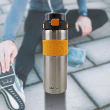 LINOX隨手喝316不鏽鋼手提雙飲口攜吸杯-800ml-1入