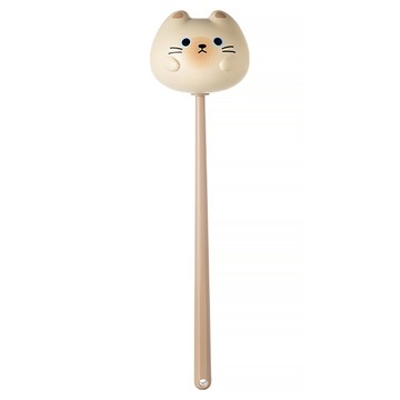 日系貓咪按摩捶 胖胖貓 米色 9x35cm PU泡棉填充  1支