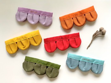 素色一朵花領巾 -【 經典彩色 】